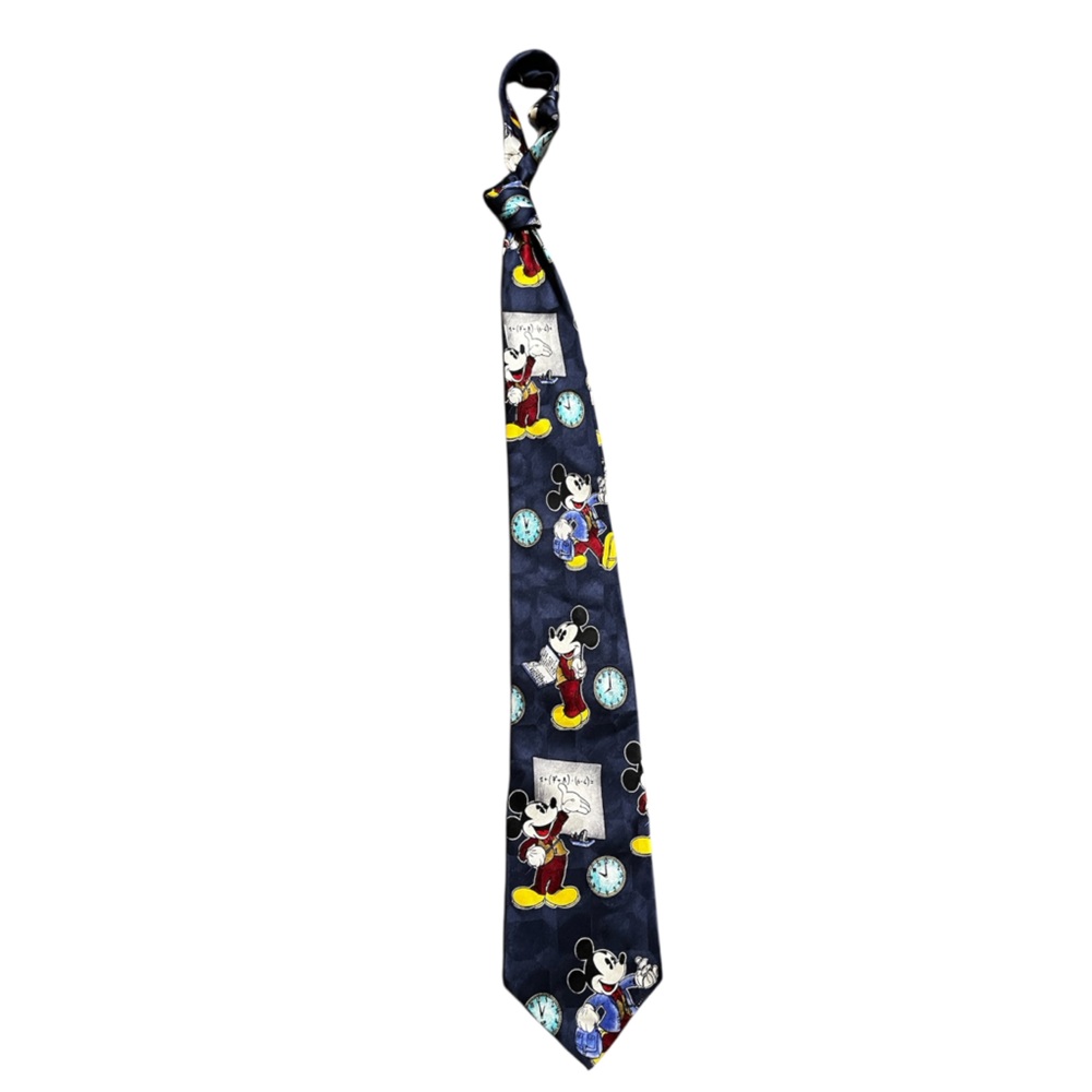 Disney Mickey & Co Navy Print Tie Atlas Design